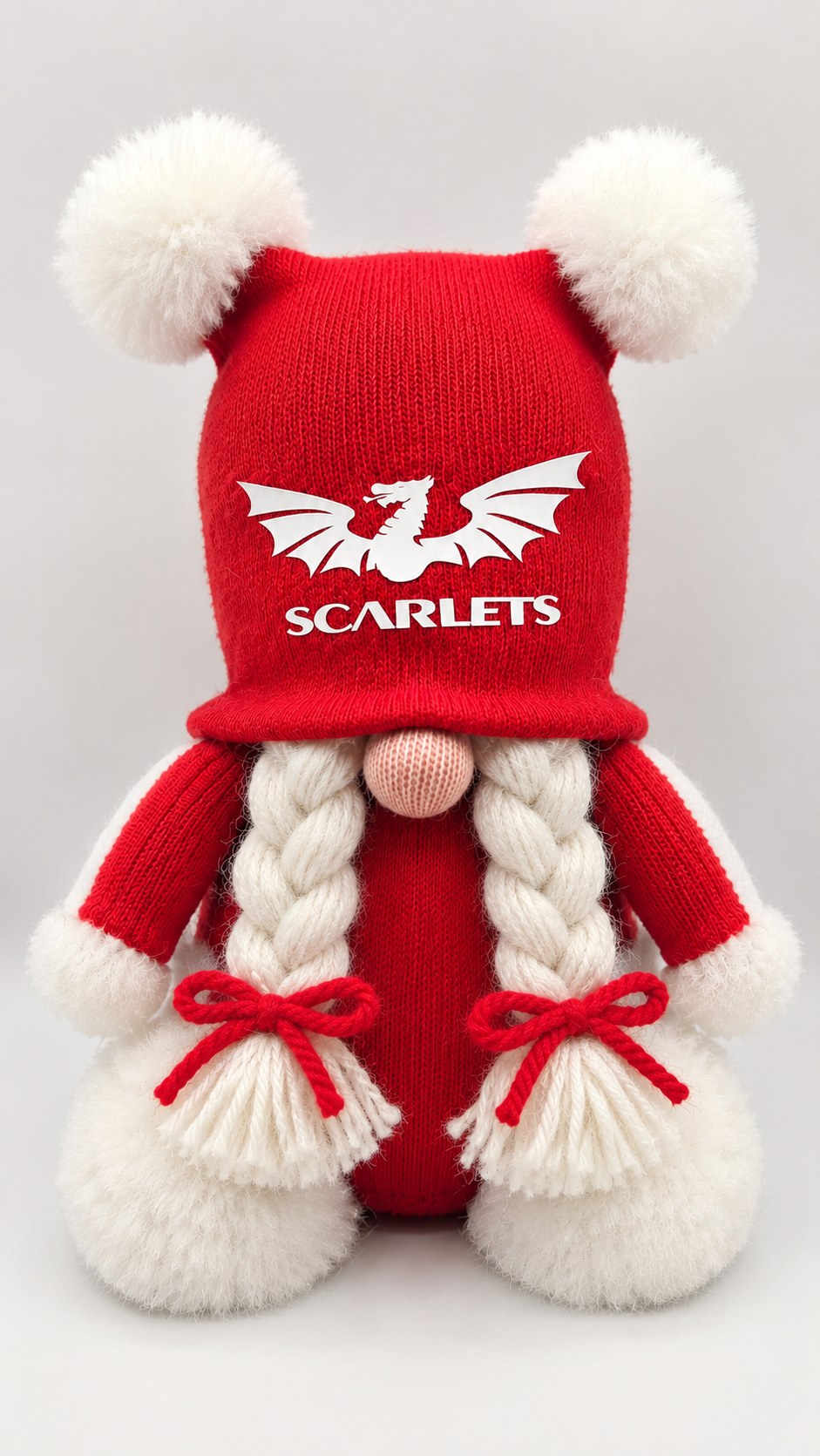 Scarlets Rugby Red Crest Gonk