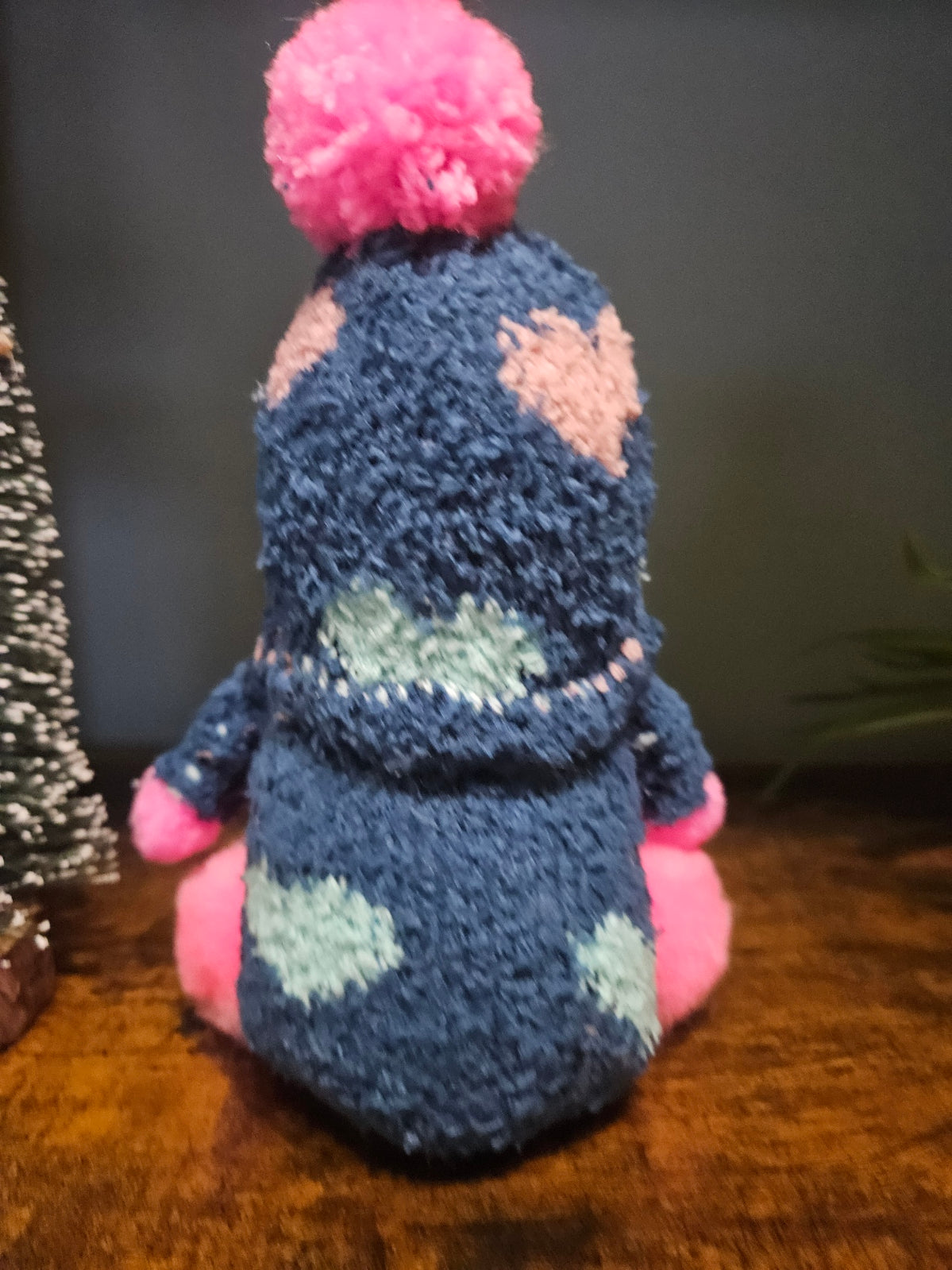 Blue Fluffy Gonk with Name or Number