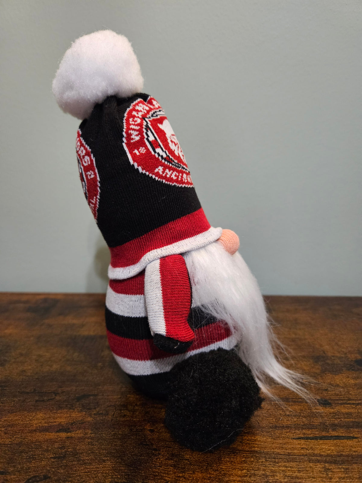 Wigan Warriors Rugby League Stripey Black Crest Gonk