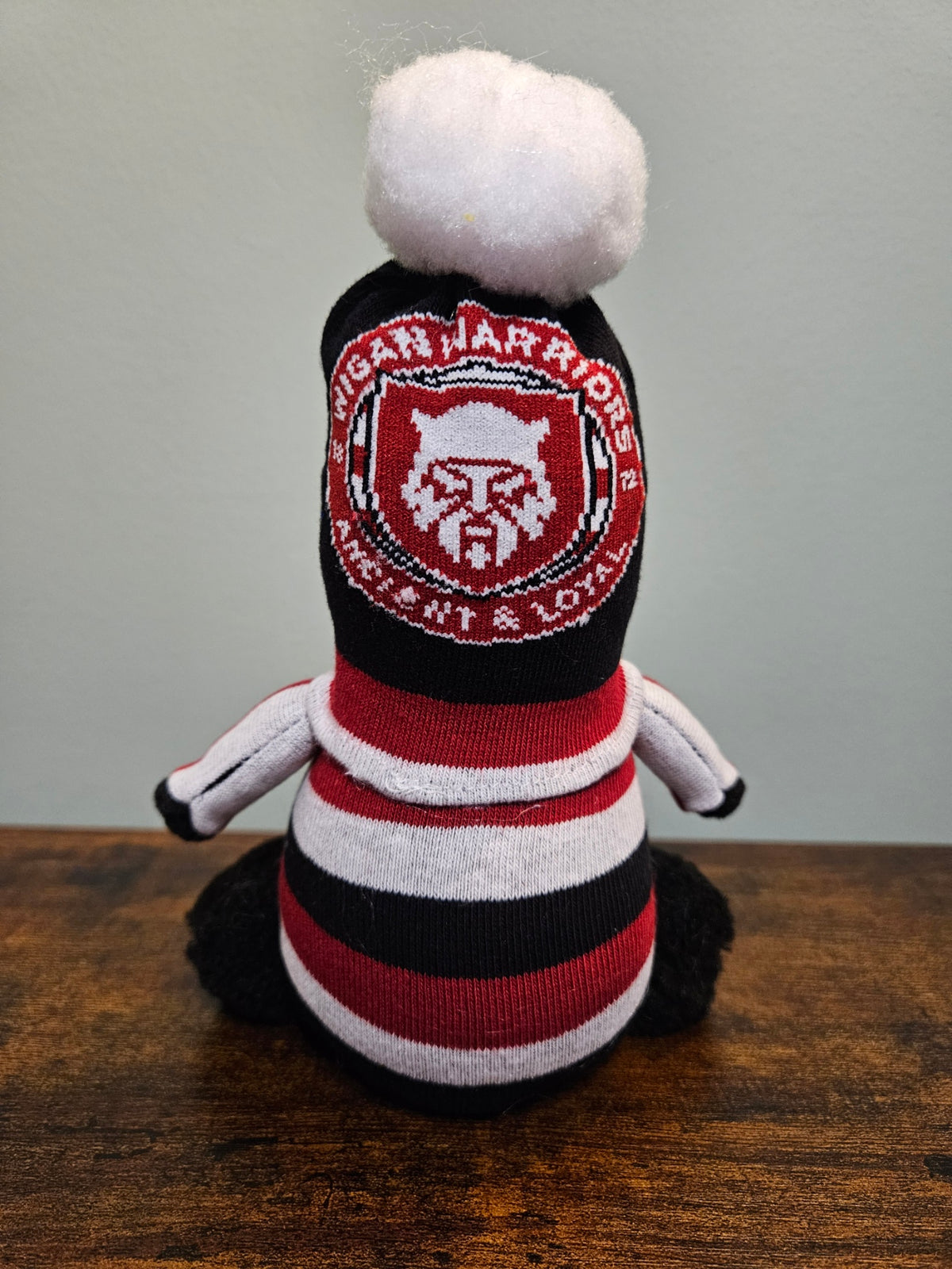 Wigan Warriors Rugby League Stripey Black Crest Gonk