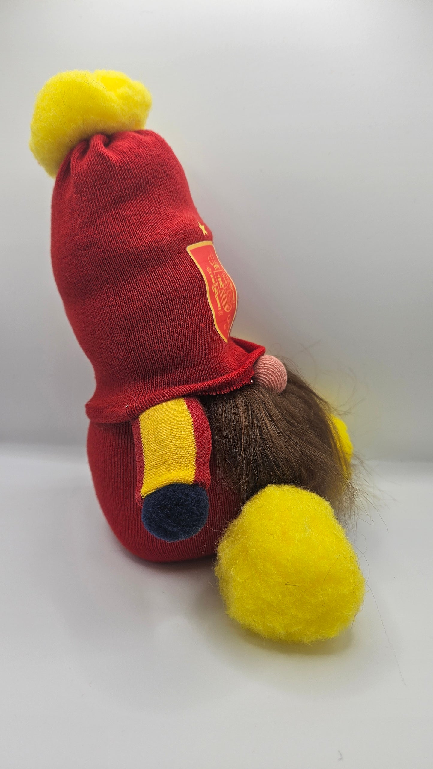 Spain's Football Red Kit Crest Gonk